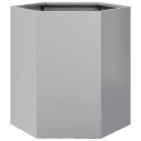 Plantekasse sekskantet 46x40x45 cm galvanisert stål