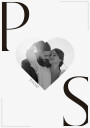 Minimalist Heart Anniversary Date Personalized Plakat Plakat / 40x50cm