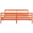 Sengeramme uten madrass voksbrun 180x200 cm heltre furu 3306666