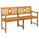 vidaXL Utendørs benk 4  seter 150 x 56 x 90 cm Solid akasietre