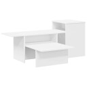 vidaXL Konsollbord Hvit 91,5 x 35 x 38,5 cm Konstruert tre