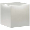 vidaXL Planteholder Sølv 40 x 40 x 40 cm Stål