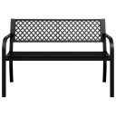  Hagebenk 119 cm svart stål 4002828