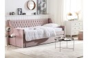 Dagseng 90 x 200 cm fløyel rosa MONTARGIS Rosa