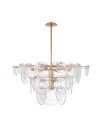 Loire Chandelier Gild/Clear Glass L