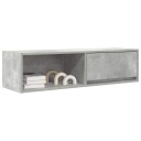 TV benk betonggrå 100x31x25,5 cm konstruert tre