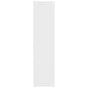 vidaXL Garderobeskap hvit 100x50x200 cm sponplate
