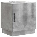  Nattbord 2 pcs Betonggrå 43 x 34,5 x 47 cm Konstruert tre