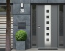 Postkasse av avisstativ galvanisert stål ModernHome
