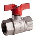 Pettinaroli Kuleventil 3/8" med Rødt T-Grep for Hydraulikk
