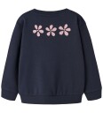 Name It Collegegenser - NmfVasacha - Navy Blazer/White Flower - Name It - 2 år (92) - Collegegenser Marineblå Rosa