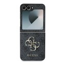 Guess Hybrid-deksel til Samsung Galaxy Z Flip6 med 4G Metallogo - Svart