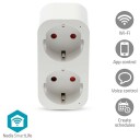 Nedis SmartLife WiFi Smartplugg z energimåler 16A