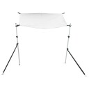  T-Top solskjermutvidelse hvit 170x208x 115-183  cm