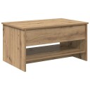 vidaXL Kaffebord artisan eik 80 x 50.5 x 41.5 cm Konstruert tre