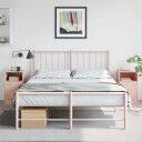  Nattbord 2 stk rosa 34,5x39x62 cm stål 841766