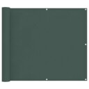 vidaXL Balkong Skjerm Mørkegrønn 100 x 200 cm Oxford Stoff
