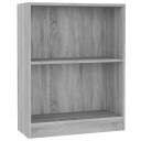 vidaXL Bokhylle gr? sonoma 60x24x74,5 cm konstruert tre