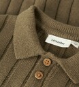 Lil"Atelier Nmmlomon Ls Loose Knit Polo Lil   Khaki green   122 128