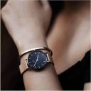 Daniel Wellington Classic Petite Black dameklokke, Rosé gull, 32mm