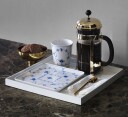 Royal Copenhagen Musselmalt Riflet asjett 20x20 cm