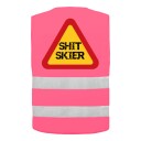 Refleksvest Shit Skier Neonrosa XX Large