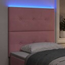  LED Hodegjerde Rosa 90 cm Fløyel
