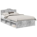  Sengestamme med hodegjerde Betong 120 x 190 cm Massiv furu