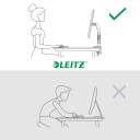 Leitz Ergo Skjermarm enkel plassbesparende 17” 32” flat /buet skjerm 64890089
