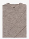 mikk-line Merino Wool Ls Top - Brown - 122
