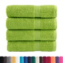 vidaXL Premium dusjhåndklær SOLUND 4 stk eplegrønn 70x140cm 600 g/m2
