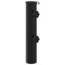 vidaXL Paraplyfotstang 0.6 kg Svart Jern for 40 50 mm Pole