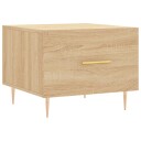 vidaXL Salongbord sonoma eik 50x50x40 cm konstruert tre