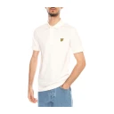 Lyle & Scott Fine Slub Polo Shirt   Cream   M