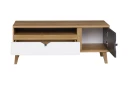 Vintra TV-benk 120 cm - Hvit/Grå/Tre