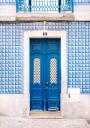 Blue Lisbon Plakat Plakat / 30x40cm