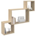 vidaXL Vegghylle Veggmontert Sonoma eik 91,5 x 15 x 76 cm