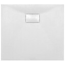 vidaXL Dusjbrett SMC HVIT 90x80 cm