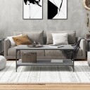 vidaXL Salongbord grå sonoma 80x50x40 cm konstruert tre
