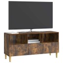  TV skap med skuff Røkt Eik 102 x 34,5 x 50 cm Konstruert tre