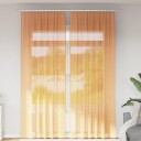  Voilegardiner med hemper 2 stk oransje 140x260 cm 8721158553010