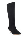 Lauren Ralph Lauren Mckay Suede Tall Boot Heel - Black - 37