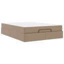 Sengeramme med madrass Annet 2 pcs Lysebrun PVC