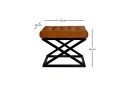 Gillie Sittepuff 40 cm   Svart/Brun
