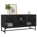 vidaXL TV-benk med dør svart 102x37x50 cm 8721012214835