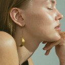 Jane Kønig Half Moon Øredobber 18 kt. Gullbelagt sølv JKHM001-G