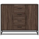  Skjenk brun eik 92x35x76 cm konstruert tre 8721102923357