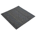  Teppeflis Medium Grå med Striper 50 x 50 cm 36 pcs