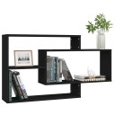 vidaXL Vegghyller svart 104x20x58,5 cm sponplate