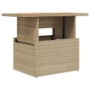  Hagebord beige 100x55x73 cm polyrotting og akasietre 366065